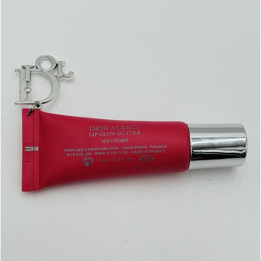Dior Addict Lip Glow Butter 105 Lychee 5ml Mini Charm Keychain Gloss Balm